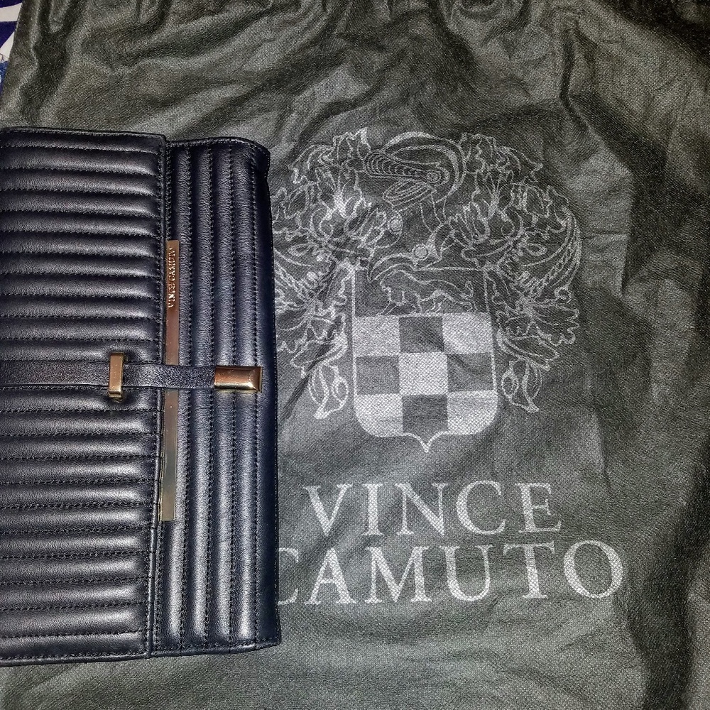 Vince Camuto leather clutch